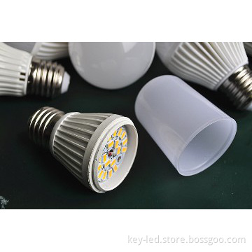 360 degree 7W led bulb spare parts aluminum covered with plastic